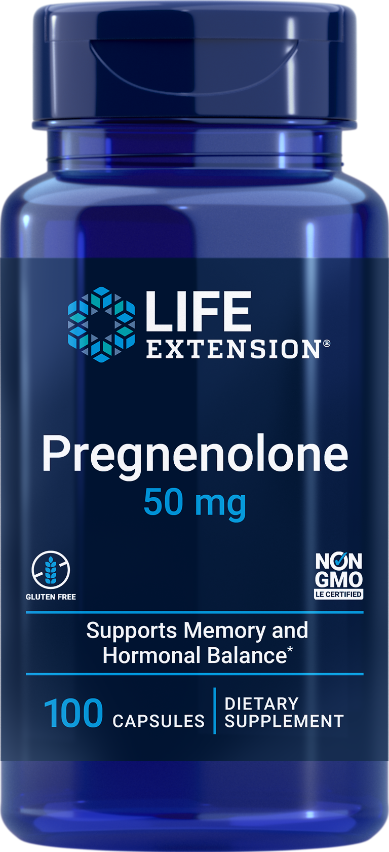 Life Extension Pregnenolone 50mg 100 Capsules