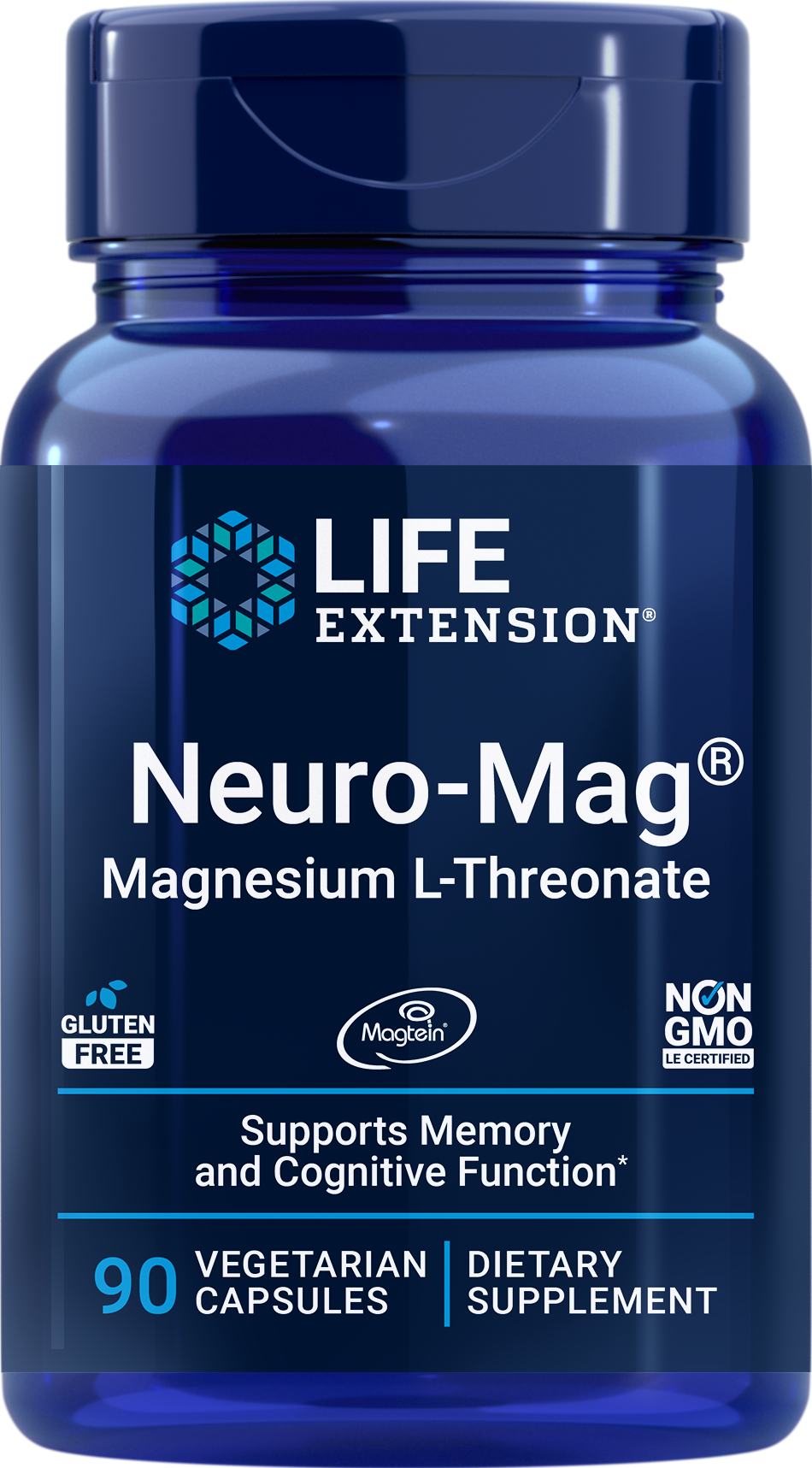 Life Extension Neuro-Mag Magnesium L-Threonate -90 Vegetable Capsules