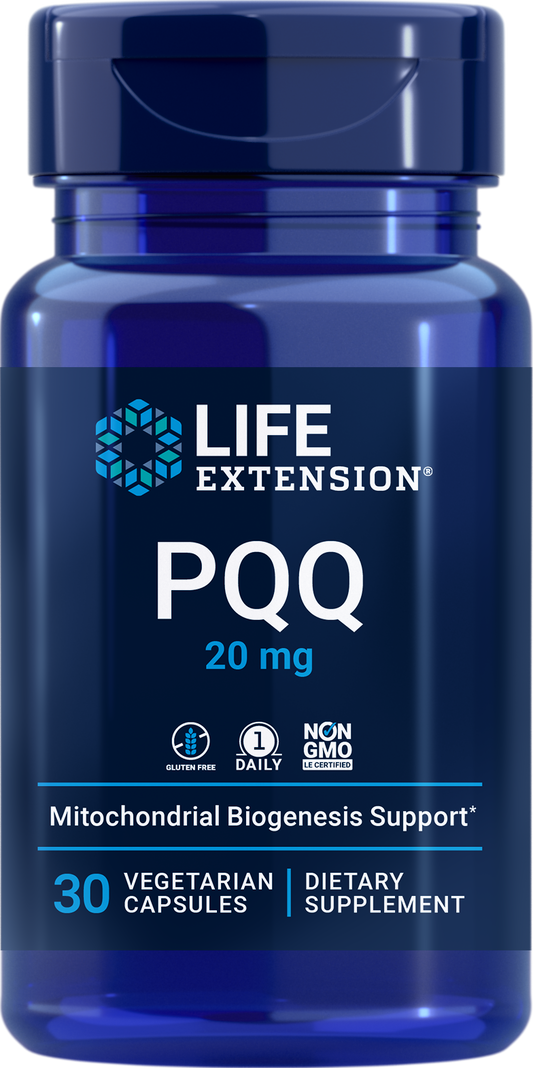 Life Extension PQQ (Pyrroloquinoline Quinone) 20mg 30 Vegetarian Capsules