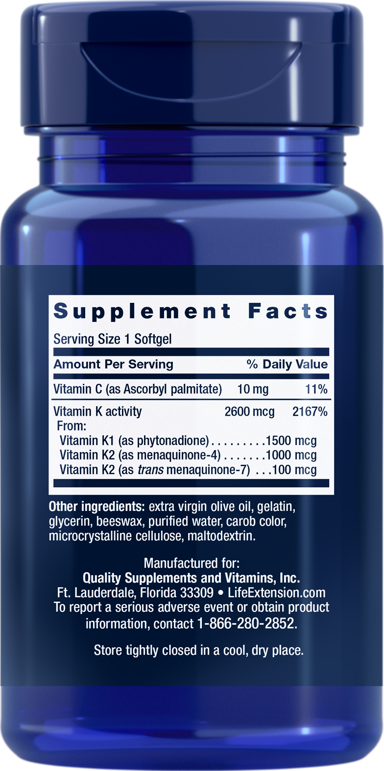 Life Extension Super K 90 Softgels