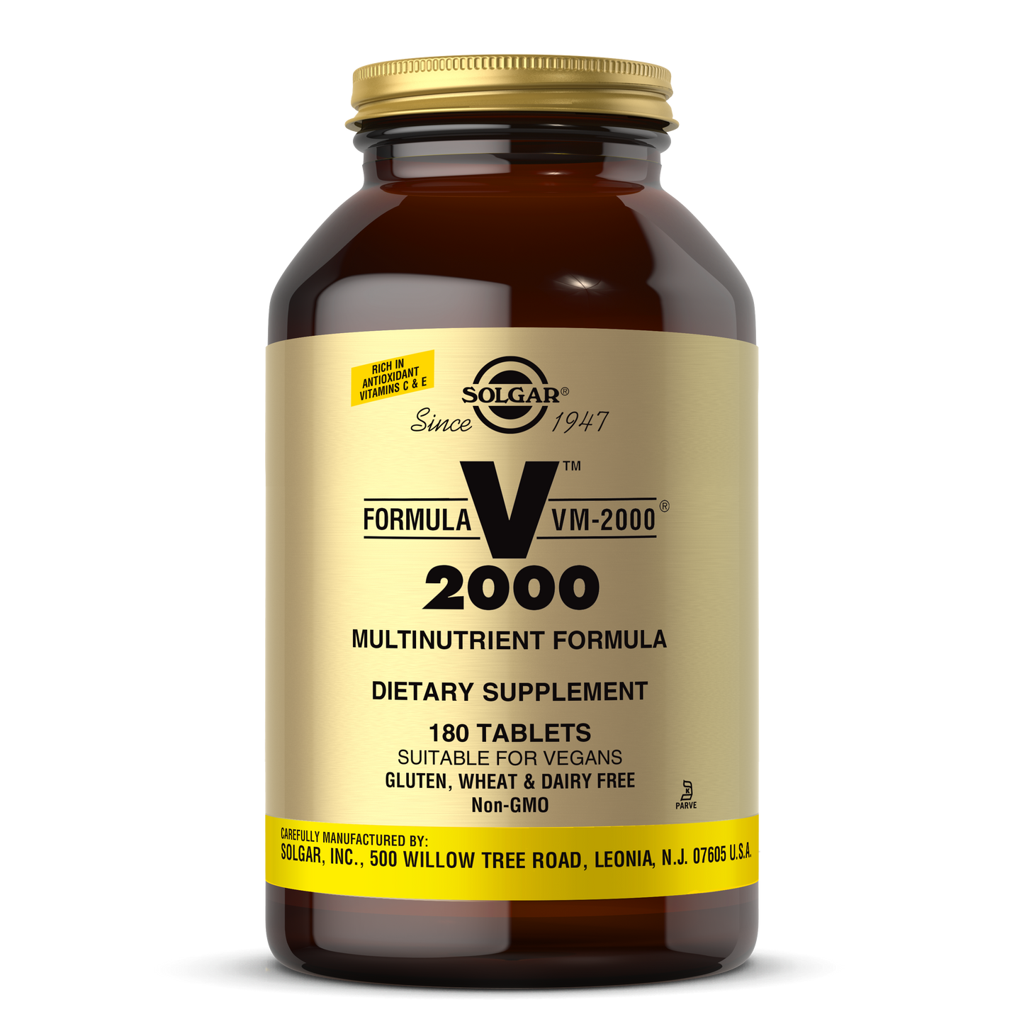 Solgar Formula VM-2000 Multinutrient System 180 Tablets