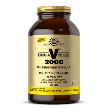 Solgar Formula VM-2000 Multinutrient System 180 Tablets