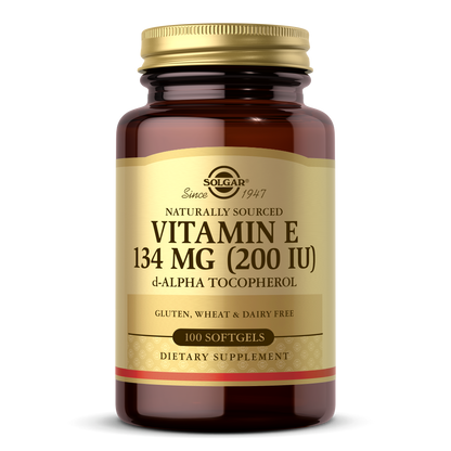 Solgar Vitamin E 134 mg (200 IU) Alpha 100 Softgels