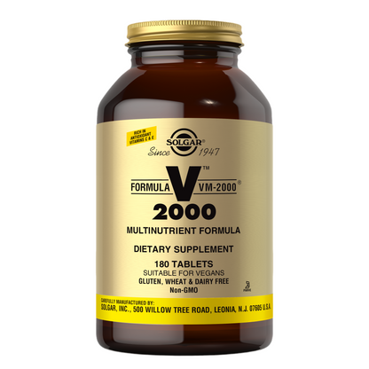 Solgar Formula VM-2000 Multinutrient System 180 Tablets