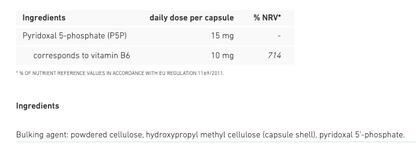 Biogena Vitamin B6 activated P5P 120 capsules