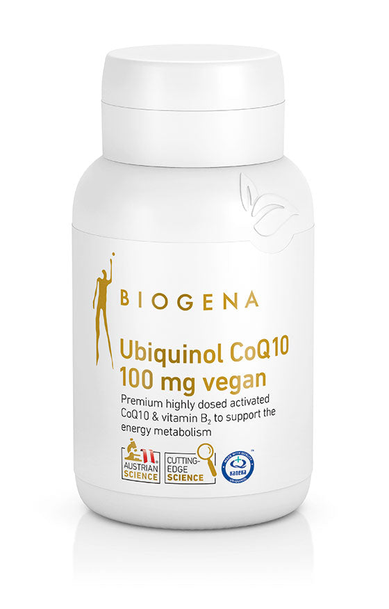 Biogena Ubiquinol CoQ10 100mg vegan Gold 60 capsules