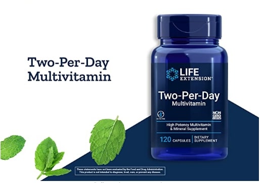 Life Extension Two-Per-Day Multivitamin 120 Capsules