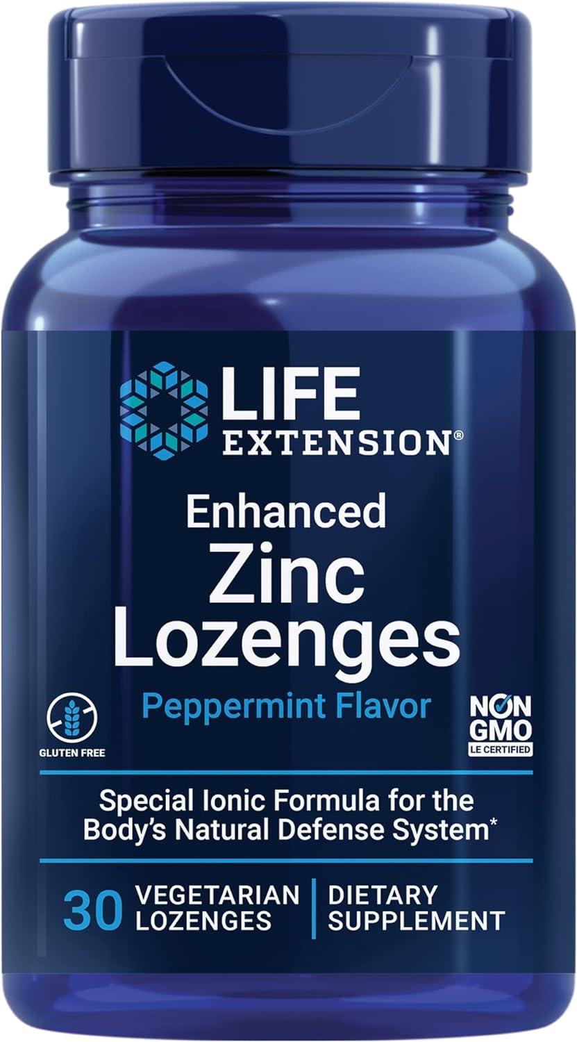 Life Extension Enhanced Zinc 30 Vegetarian Lozenges