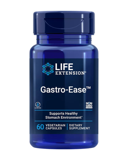 Life Extension Gastro-Ease 60 Vegetable Capsules