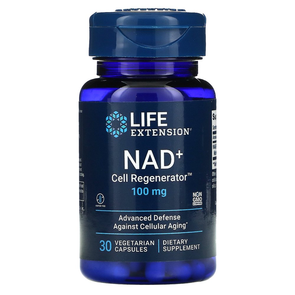 Life Extension NAD+ Cell Regenerator, 100 mg 30 Vegetarian Capsules