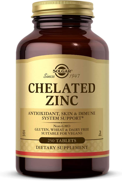 Solgar Chelated Zinc 250 Tablets