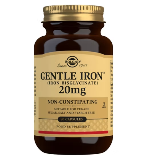 Solgar Gentle Iron 20mg 90 Veg Capsules