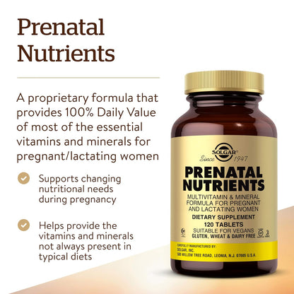 Solgar Prenatal Nutrients 120 Tablets