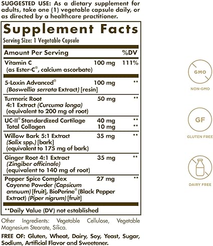 Solgar No.7 Advanced Joint Support Complex 30 Vegetable Capsules