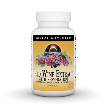 Source Naturals Red Wine Extract with Resveratrol 60 Tablets