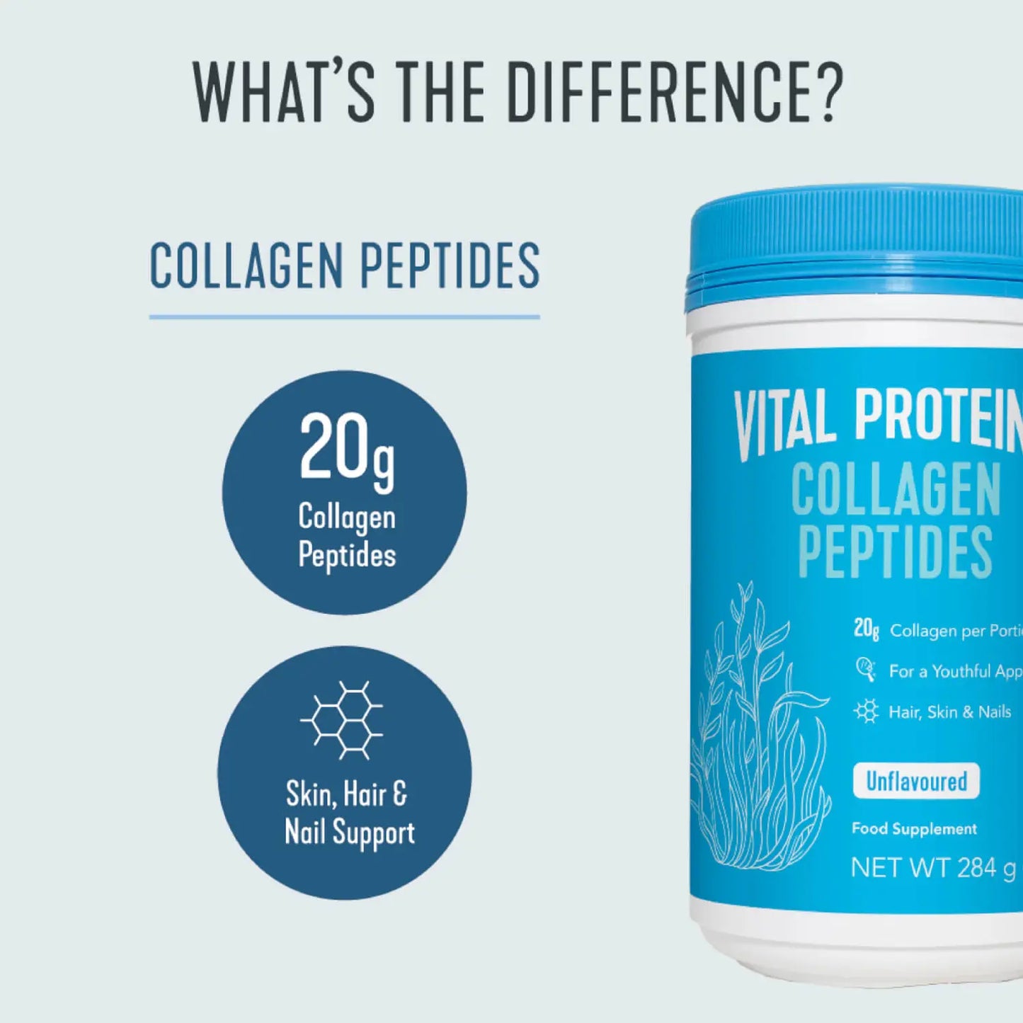 Vital Proteins Collagen Peptides Powder, Unflavoured 10 oz