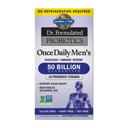 Garden of Life Dr. Formulated Probiotics Once Daily Men's 50 billion - 30 Vegetarian Capsules