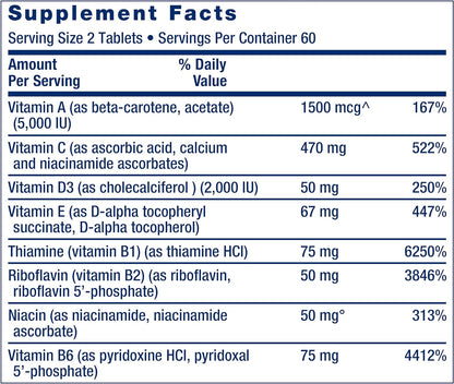 Life Extension Two-Per-Day Multivitamin 120 Capsules