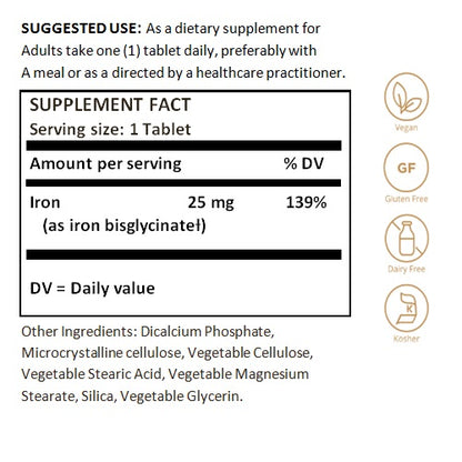 Solgar Chelated Iron, 100 Tablets