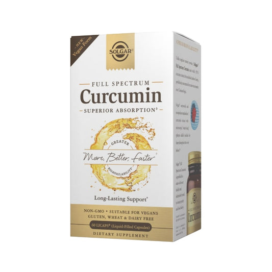 Solgar Full Spectrum Curcumin - 60 Liquid Softgels