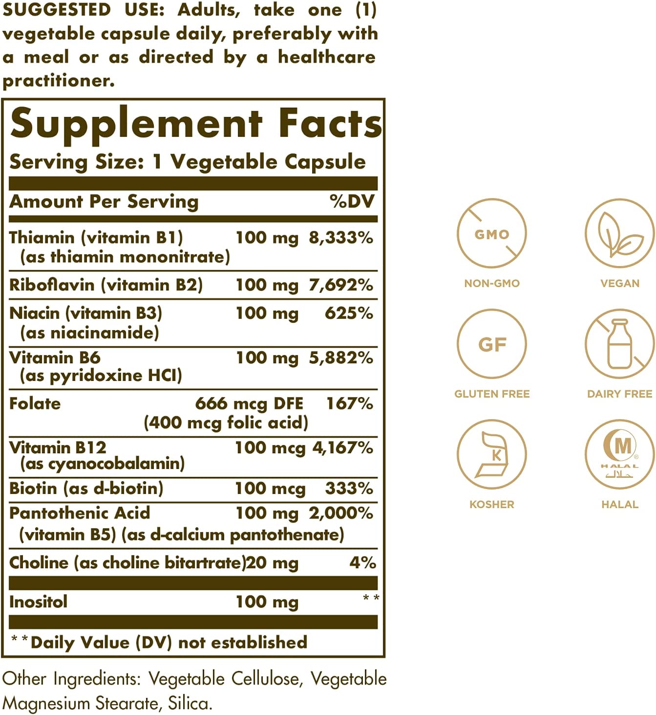 Solgar B-Complex"100" Vegetable Capsules – Shasva Health