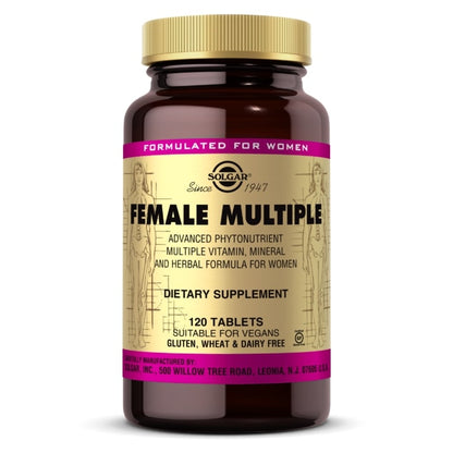 Solgar Female Multi-Vitamin Vegetable 120 Tablets