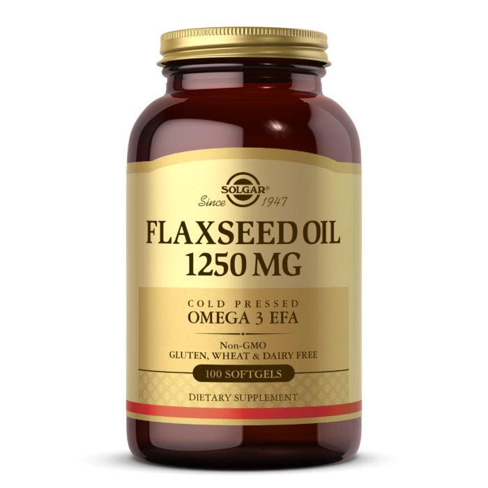 Solgar Flaxseed Oil, 1250 MG, 100 Softgels